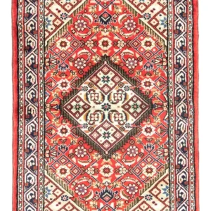 Persisk teppe - Nomadisk - 120 x 83 cm - rød