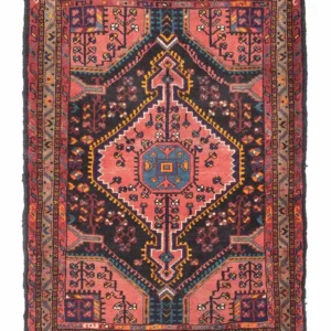 Persisk teppe - Nomadisk - 120 x 85 cm - lys rød