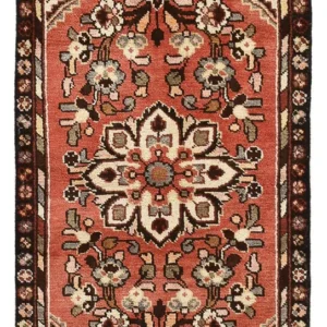 Persisk teppe - Nomadisk - 120 x 65 cm - lys rød