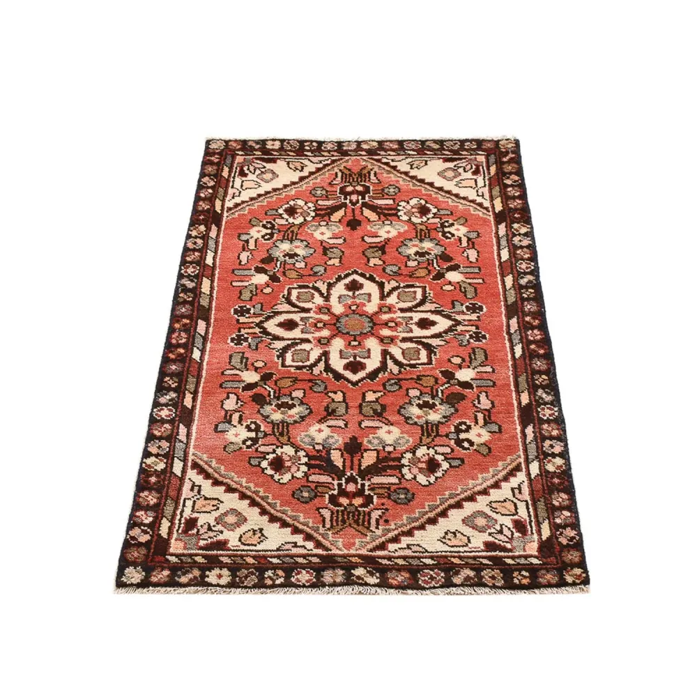 Persisk teppe - Nomadisk - 120 x 65 cm - lys rød