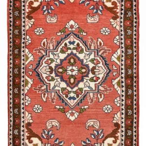 Persisk teppe - Nomadisk - 120 x 70 cm - lys rød