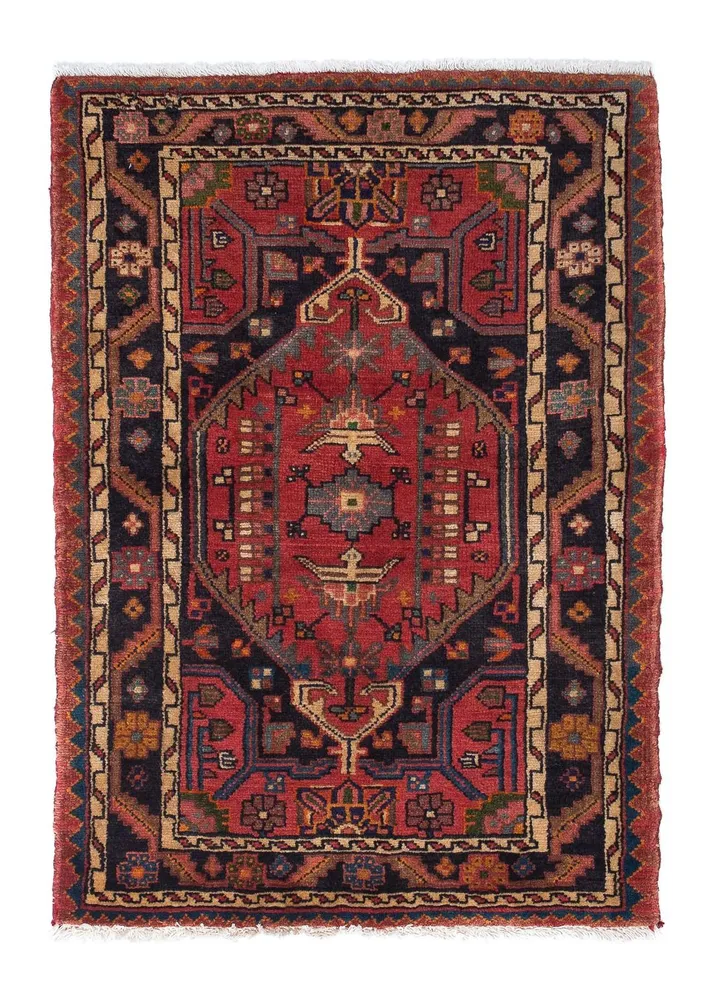 Persisk teppe - Nomadisk - 120 x 85 cm - mørk rød