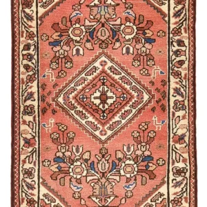 Persisk teppe - Nomadisk - 121 x 76 cm - lys rød