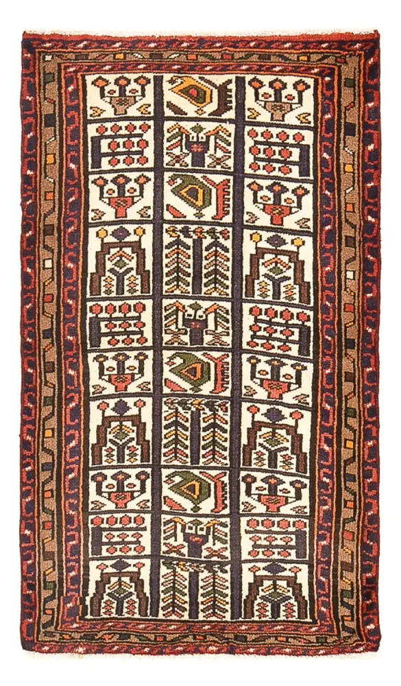Persisk teppe - Nomadisk - 122 x 74 cm - flerfarget