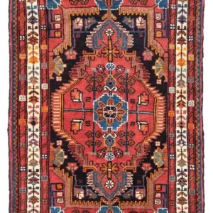 Persisk teppe - Nomadisk - 122 x 80 cm - lys rød
