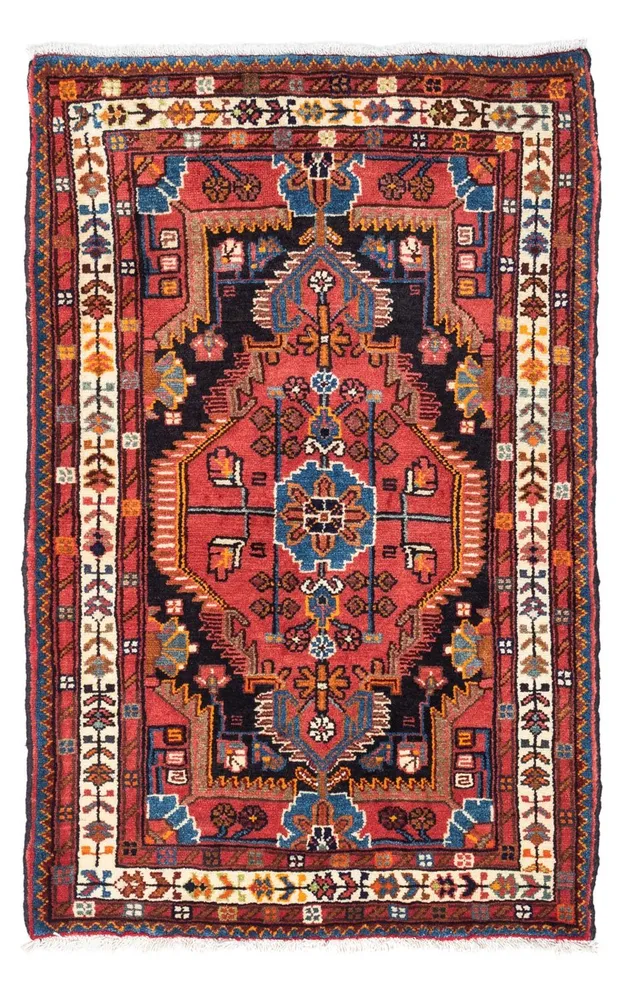 Persisk teppe - Nomadisk - 122 x 80 cm - lys rød