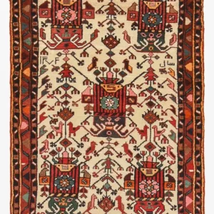 Persisk teppe - Nomadisk - 123 x 88 cm - flerfarget