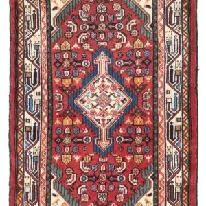 Persisk teppe - Nomadisk - 125 x 80 cm - rød