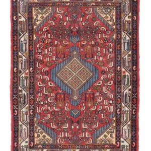 Persisk teppe - Nomadisk - 125 x 80 cm - rød