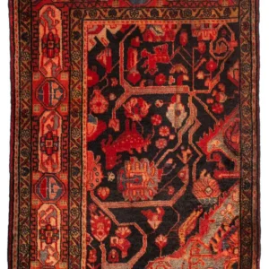 Persisk teppe - Nomadisk - 125 x 96 cm - flerfarget
