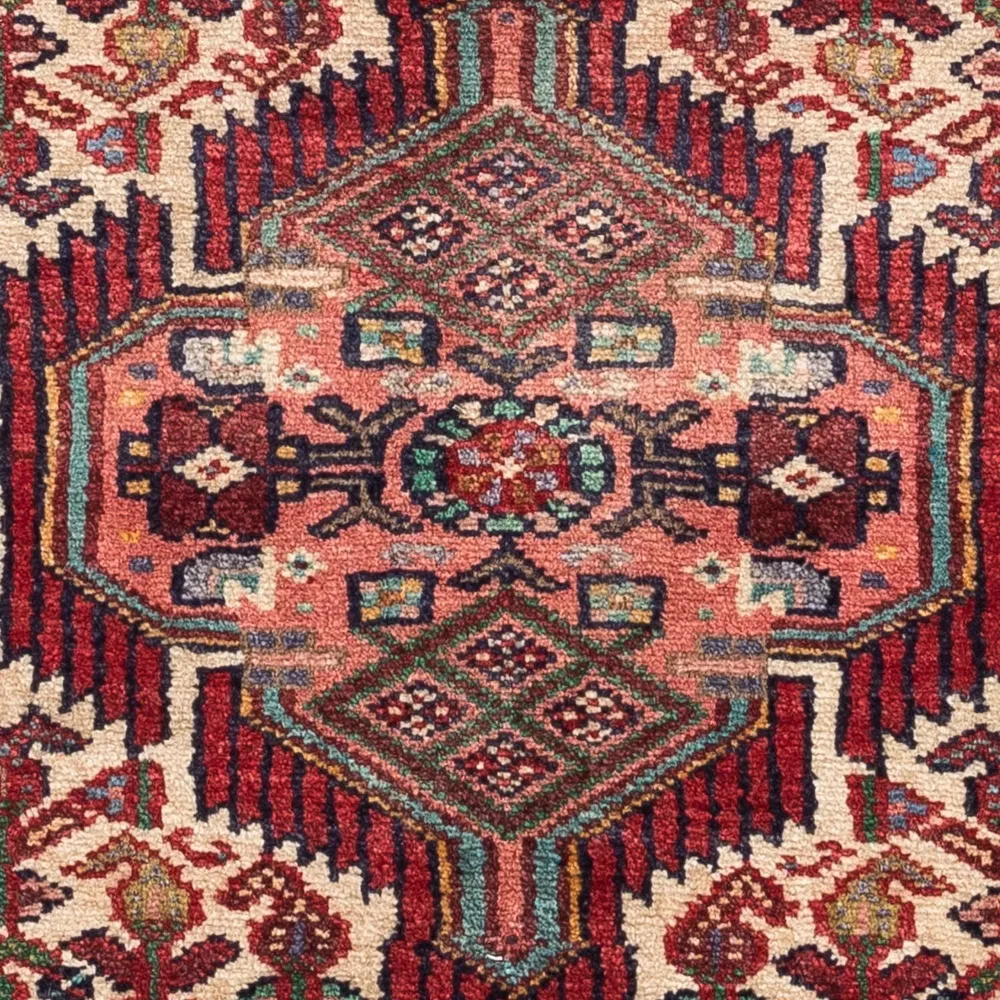 Persisk teppe - Nomadisk - 125 x 80 cm - mørk rød