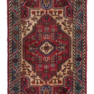 Persisk teppe - Nomadisk - 125 x 83 cm - mørk rød
