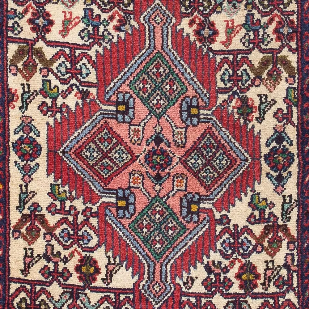 Persisk teppe - Nomadisk - 126 x 75 cm - beige