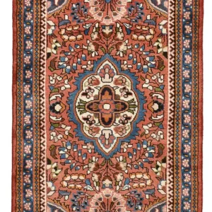 Persisk teppe - Nomadisk - 126 x 71 cm - lys rød