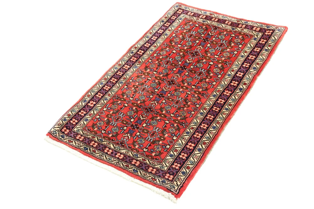 Persisk teppe - Nomadisk - 127 x 76 cm - rød