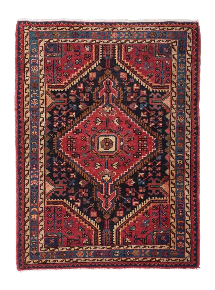 Persisk teppe - Nomadisk - 127 x 95 cm - mørkeblå