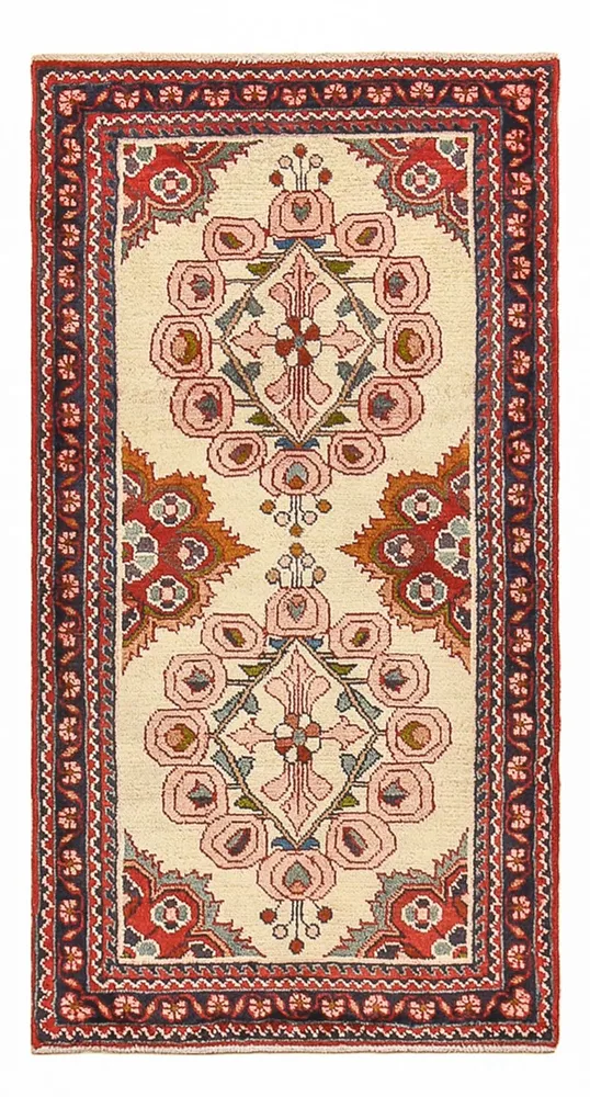 Persisk teppe - Nomadisk - 128 x 68 cm - beige