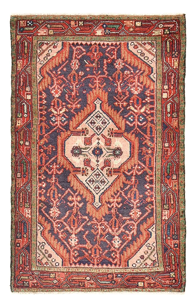Persisk teppe - Nomadisk - 128 x 81 cm - lys rød