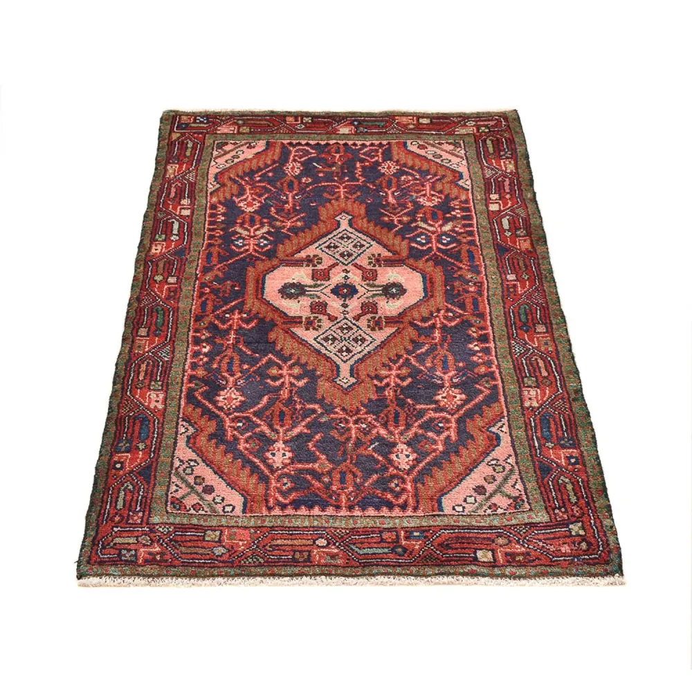 Persisk teppe - Nomadisk - 128 x 81 cm - lys rød