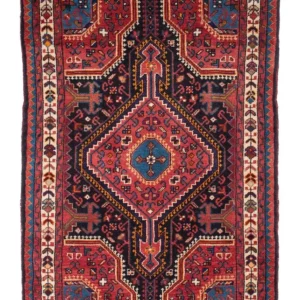 Persisk teppe - Nomadisk - 128 x 82 cm - mørkeblå