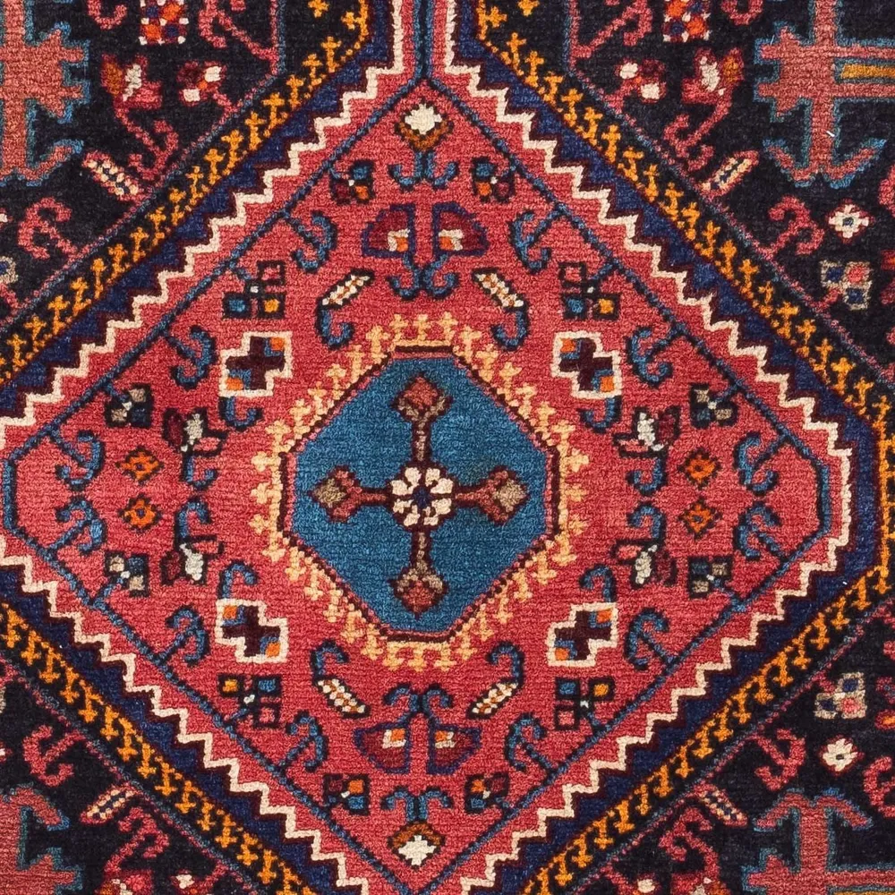 Persisk teppe - Nomadisk - 128 x 82 cm - mørkeblå
