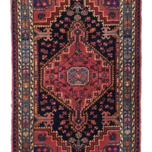 Persisk teppe - Nomadisk - 128 x 86 cm - mørkeblå