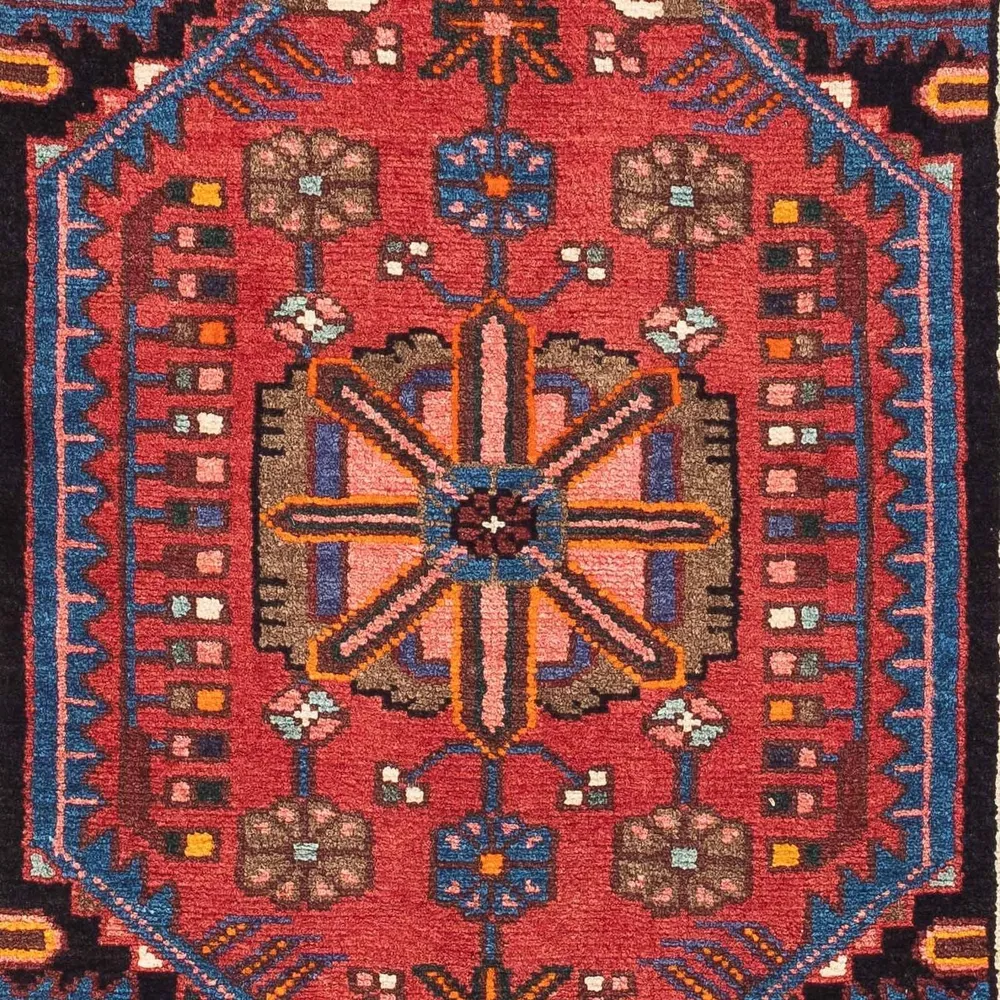 Persisk teppe - Nomadisk - 129 x 84 cm - flerfarget