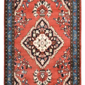 Persisk teppe - Nomadisk - 129 x 70 cm - lys rød