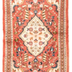 Persisk teppe - Nomadisk - 129 x 76 cm - lys rød