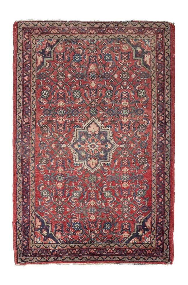 Persisk teppe - Nomadisk - 130 x 86 cm - rød