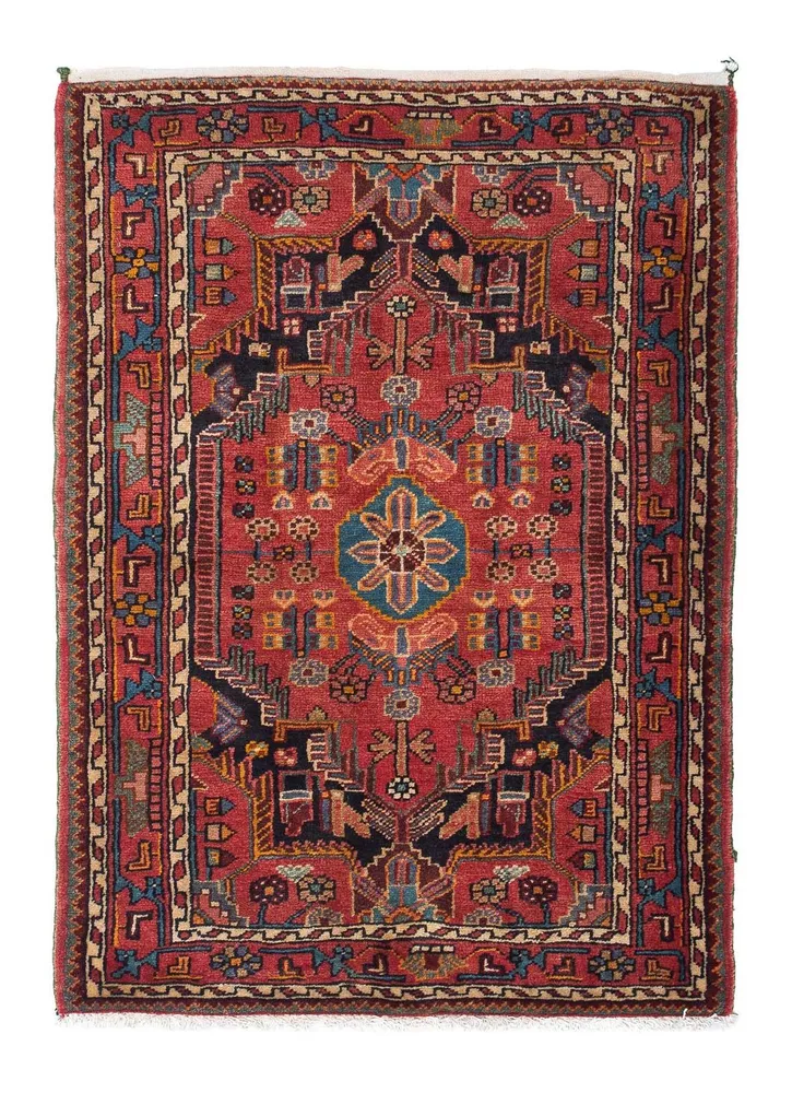 Persisk teppe - Nomadisk - 130 x 90 cm - rød
