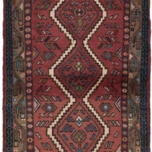 Persisk teppe - Nomadisk - 130 x 80 cm - rød