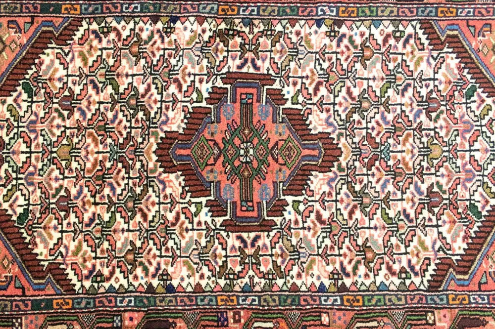 Persisk teppe - Nomadisk - 130 x 90 cm - beige