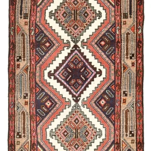 Persisk teppe - Nomadisk - 130 x 74 cm - flerfarget