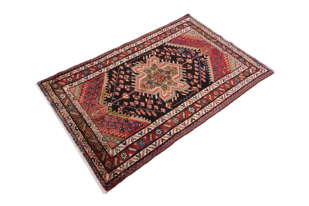 Persisk teppe - Nomadisk - 130 x 82 cm - flerfarget