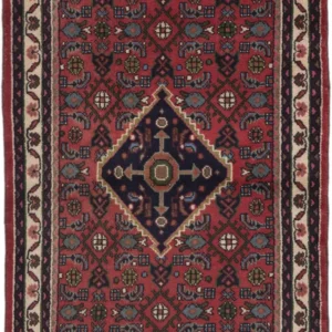 Persisk teppe - Nomadisk - 130 x 85 cm - mørk rød
