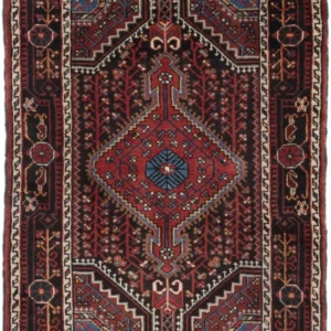 Persisk teppe - Nomadisk - 130 x 87 cm - mørk rød