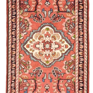 Persisk teppe - Nomadisk - 131 x 76 cm - lys rød