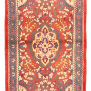 Persisk teppe - Nomadisk - 131 x 78 cm - mørk rød
