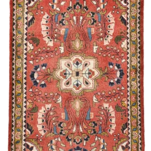 Persisk teppe - Nomadisk - 132 x 75 cm - lys rød