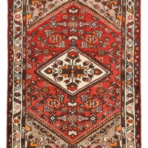 Persisk teppe - Nomadisk - 93 x 68 cm - rød