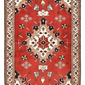 Persisk teppe - Nomadisk - 133 x 90 cm - rød