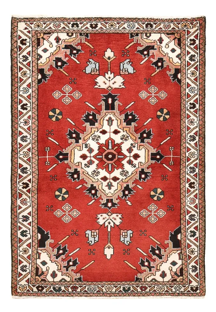 Persisk teppe - Nomadisk - 133 x 90 cm - rød