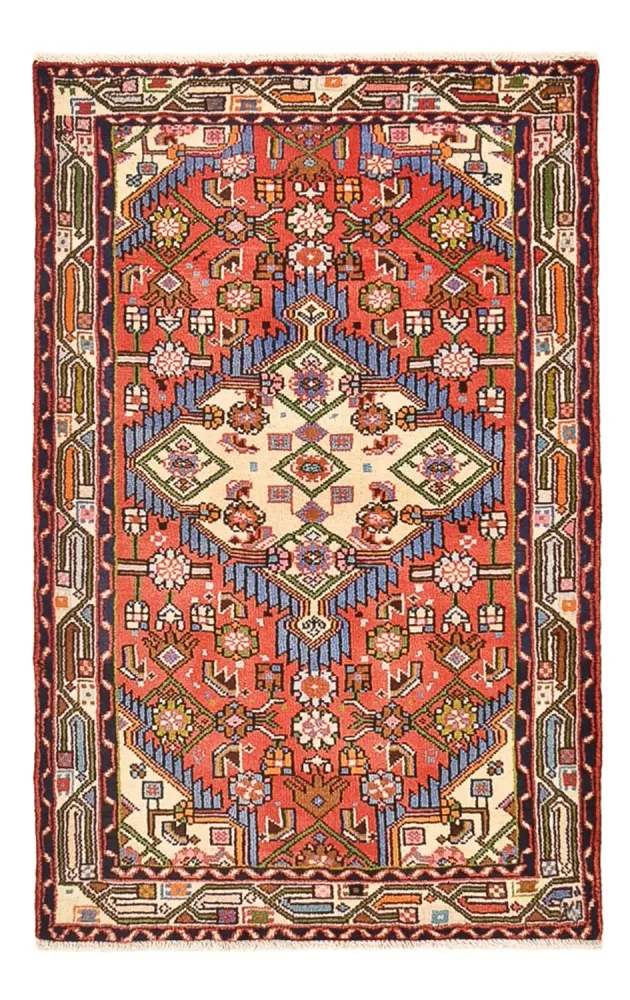 Persisk teppe - Nomadisk - 134 x 81 cm - rød