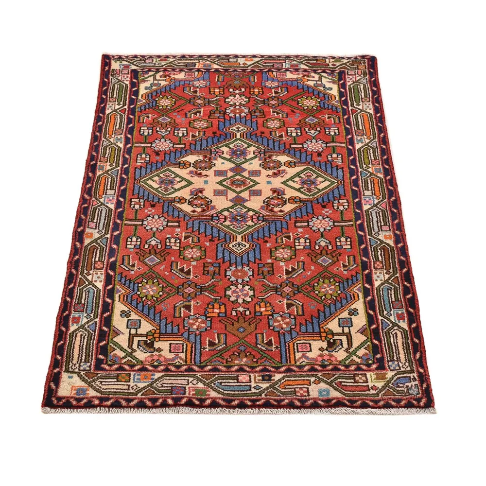 Persisk teppe - Nomadisk - 134 x 81 cm - rød