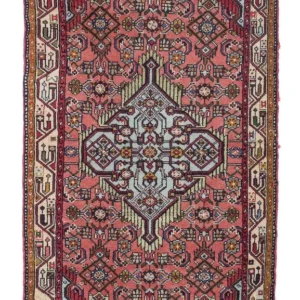 Persisk teppe - Nomadisk - 134 x 74 cm - lys rød
