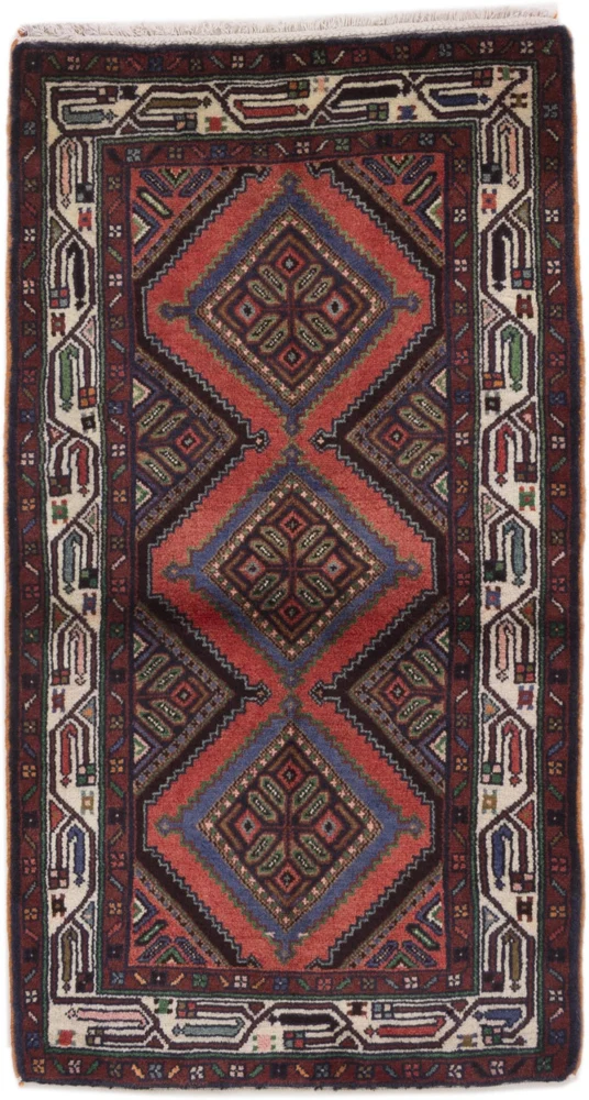 Persisk teppe - Nomadisk - 135 x 78 cm - flerfarget