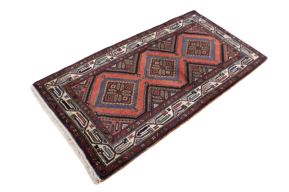 Persisk teppe - Nomadisk - 135 x 78 cm - flerfarget