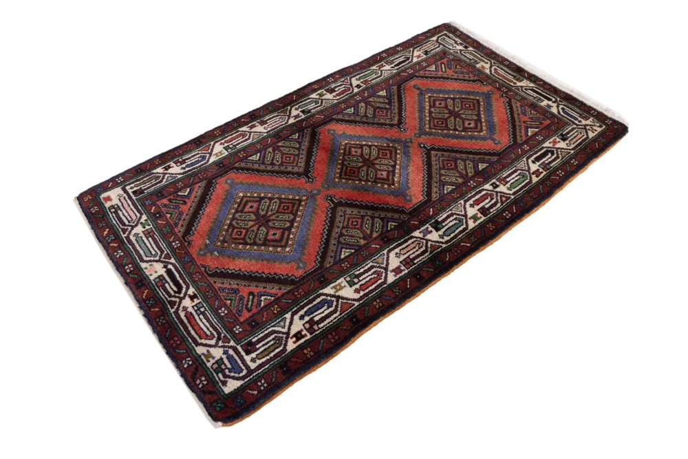 Persisk teppe - Nomadisk - 135 x 78 cm - flerfarget