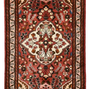 Persisk teppe - Nomadisk - 136 x 76 cm - mørk rød